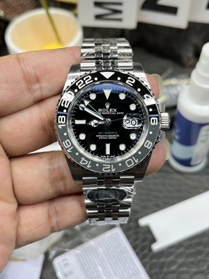 Rolex Greenwich Grey Black Small Green Needle